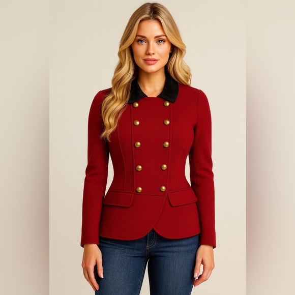 Ralph Lauren Jackets & Blazers - RALPH LAUREN Women's Scarlet Double-Breasted Blazer